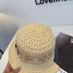 Chrome Hearts-Style Woven Bucket Hat