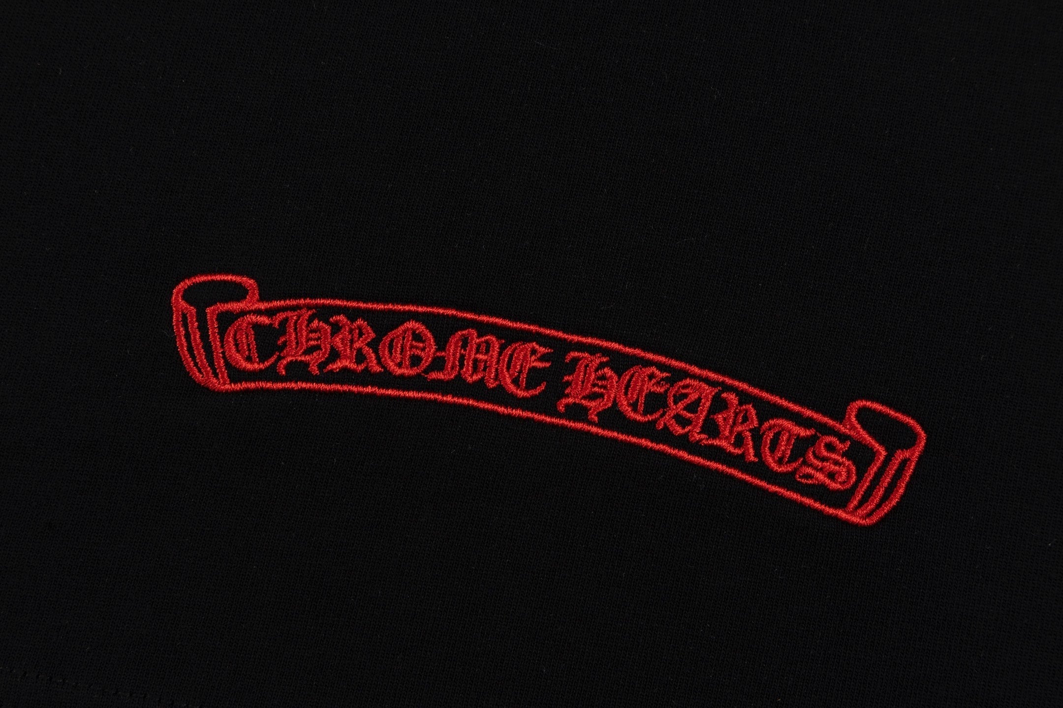 Chrome Hearts 2026 SS Multi-Color Embroidered Cross T-Shirt - Black Unisex Cotton Tee