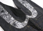 Evisu Men's Manga Comic Print Jeans – Raw Denim Japanese Streetwear