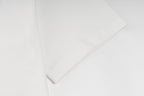 Chrome Hearts Style Plaid Horseshoe Cross T-Shirt - White with Blue Embroidery, Vintage Wash Cotton Streetwear Tee