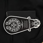 Chrome Hearts 2026 SS Pink Horseshoe & Cross Pocket T-Shirt - Black Unisex Cotton Tee with Gothic Logo