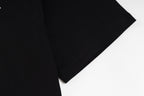 Chrome Hearts Black T-Shirt with Blue Drip Horseshoe Cross Graphic