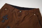 Chrome Hearts "Leopard Print Cross" Leather Appliqué