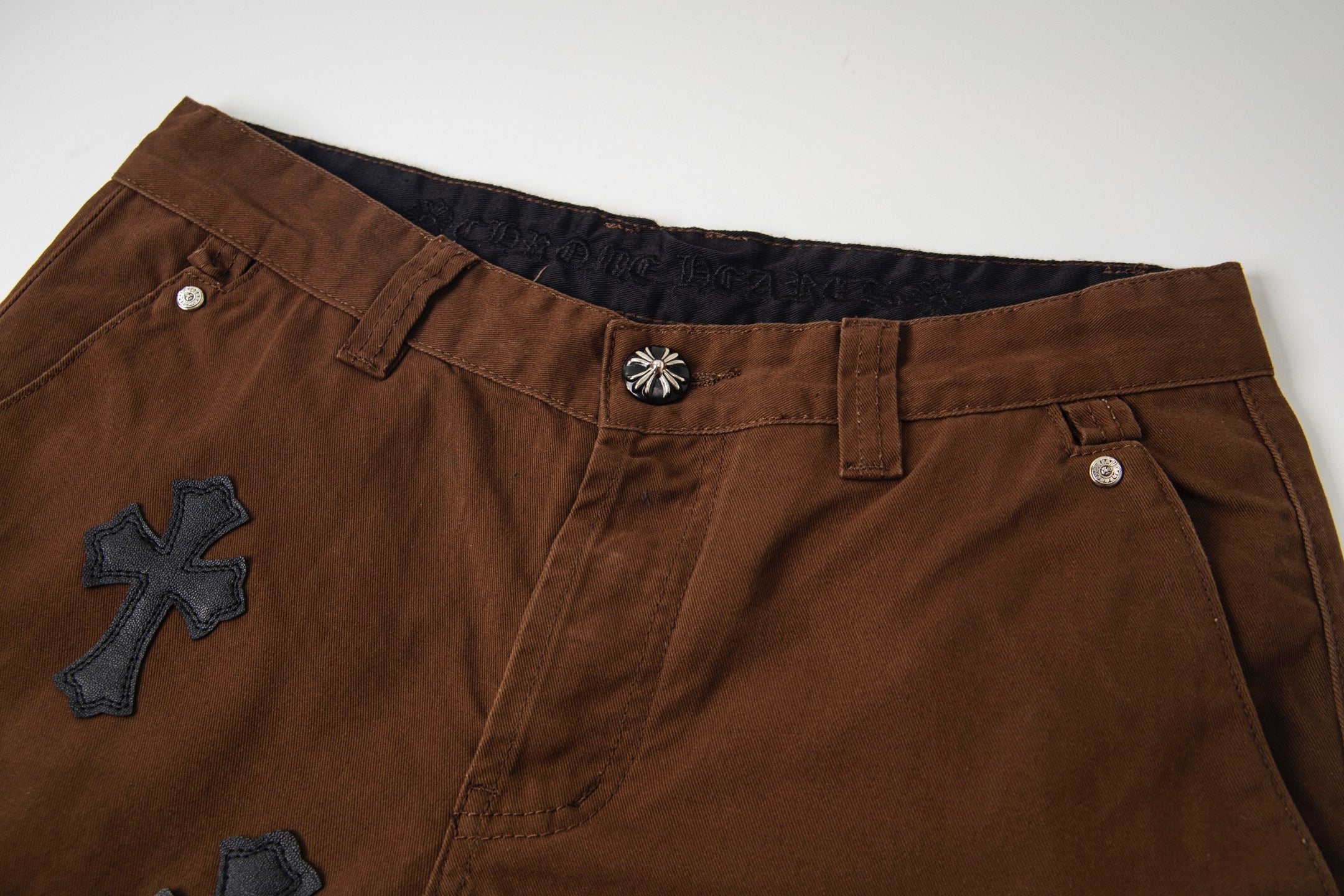 Chrome Hearts "Leopard Print Cross" Leather Appliqué