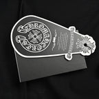 Chrome Hearts 2026 SS Hollywood Triple Cross Pocket T-Shirt - Black Unisex Cotton Tee with Orange Gothic Logo