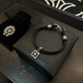 Chrome Hearts Double-Layer Leather Bracelet