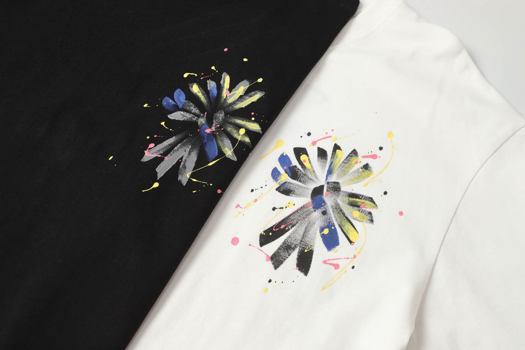 Chrome Hearts 2026 New Hand-Painted Graffiti Cross Short-Sleeve T-Shirt