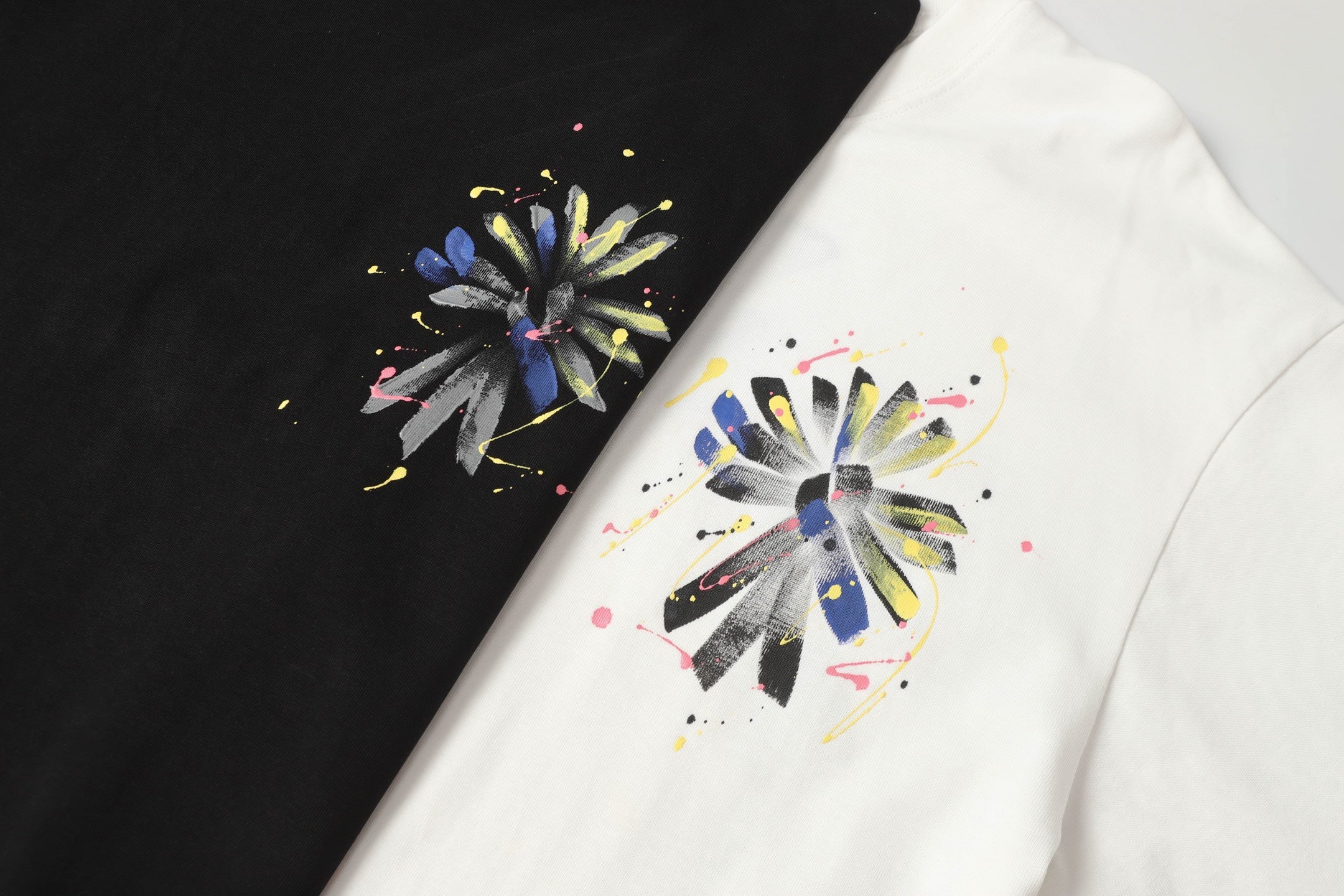 Chrome Hearts 2026 New Hand-Painted Graffiti Cross Short-Sleeve T-Shirt