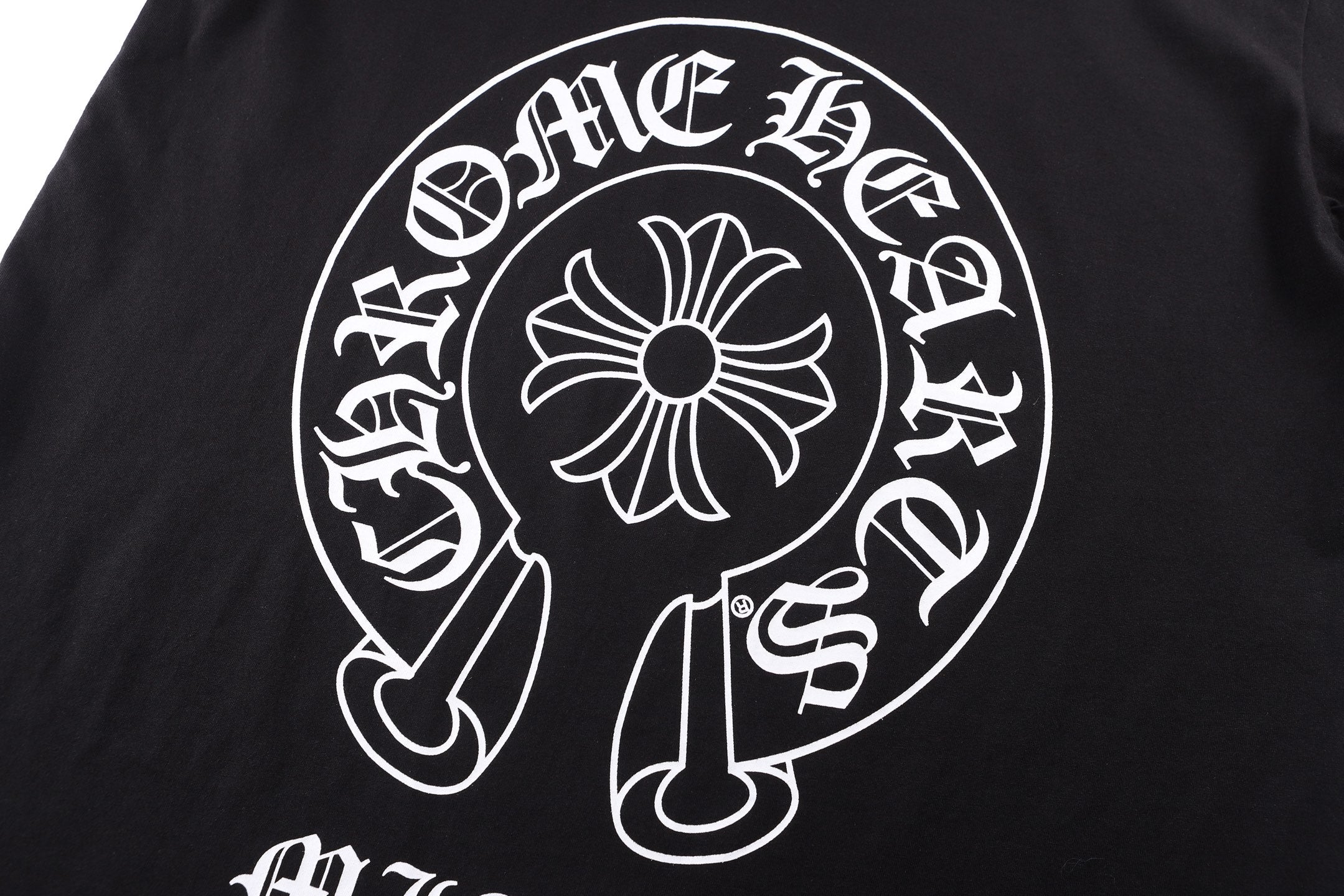 Chrome Hearts Miami Horseshoe T-Shirt - Black Pocket Tee with Iconic Back Print
