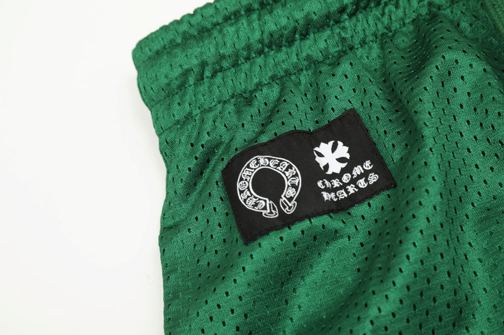 Chrome Hearts Lime Green Mesh Hockey Pants