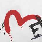 EVISU brand "Graffiti Big M" T-shirt is