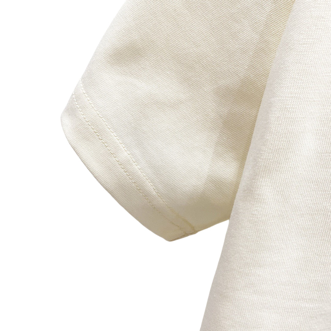 EVISU Short-Sleeve T-Shirt with Triangular God of Fortune Print