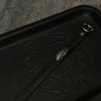 Chrome Hearts Iris Leather Bracelet