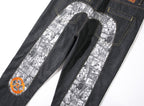 Evisu Men's Manga Comic Print Jeans – Raw Denim Japanese Streetwear