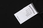 Chrome Hearts Style Red Embroidered Horseshoe Pocket T-Shirt - Black Cotton Streetwear Tee