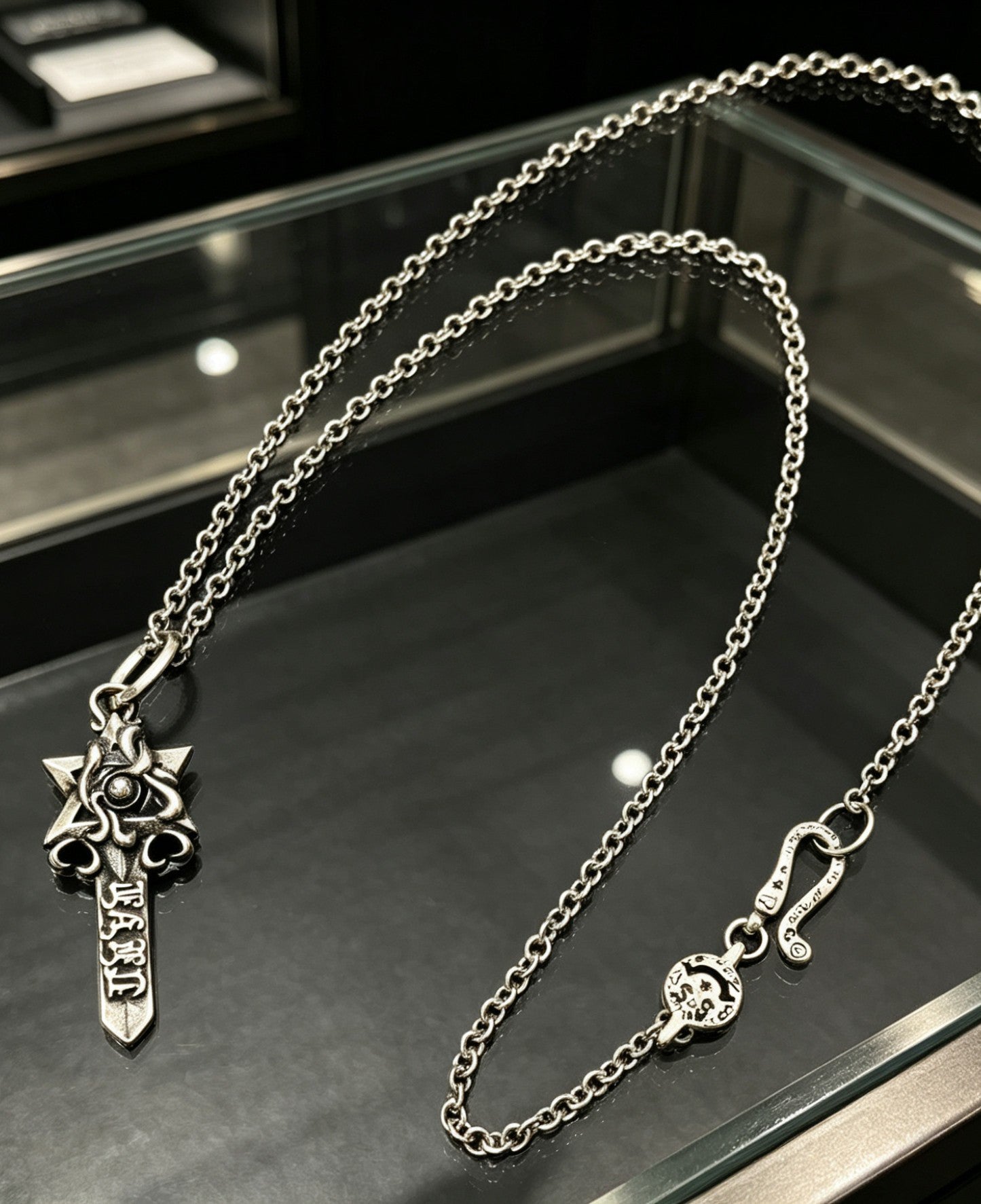 Chrome Hearts Star of David Sword Pendant