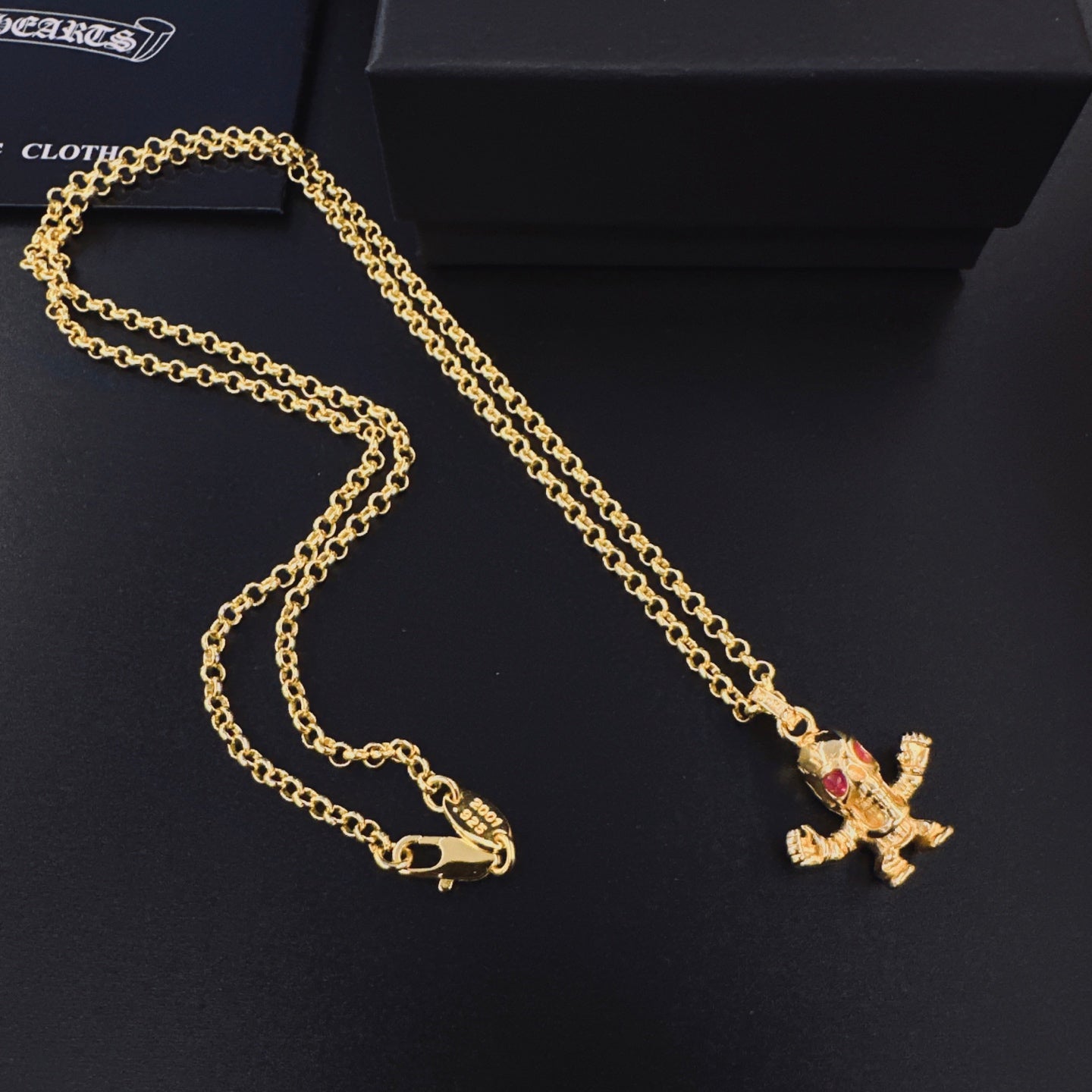 Chrome Hearts Foti Series Harris Skull Pendant Necklace