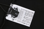 Chrome Hearts Style Black T-Shirt with Gold Cross Graphic and Bottom Logo - Premium Cotton Streetwear Tee