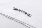 Chrome Hearts White Pocket T-Shirt with Back Scroll Logo - Classic Streetwear Tee