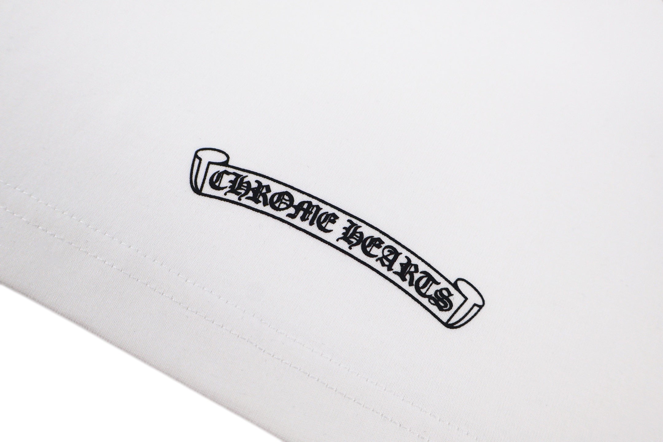 Chrome Hearts California F*ck You Pocket T-Shirt - White Tee with Pink Gothic Print