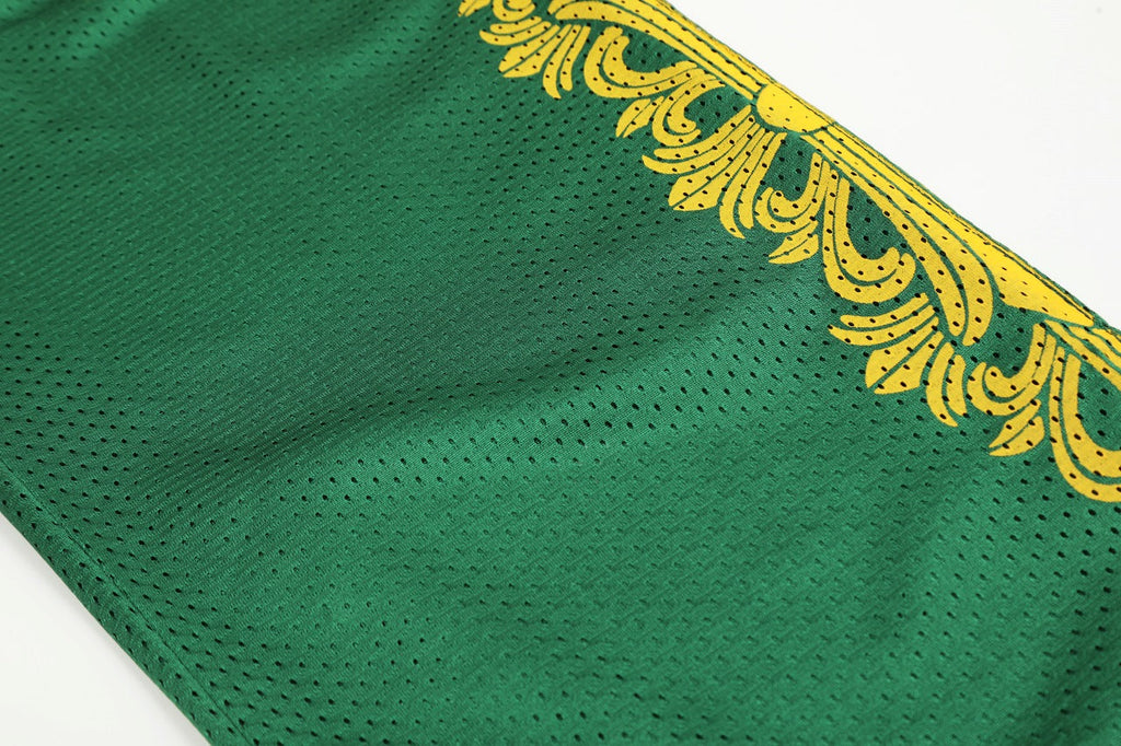 Chrome Hearts Lime Green Mesh Hockey Pants