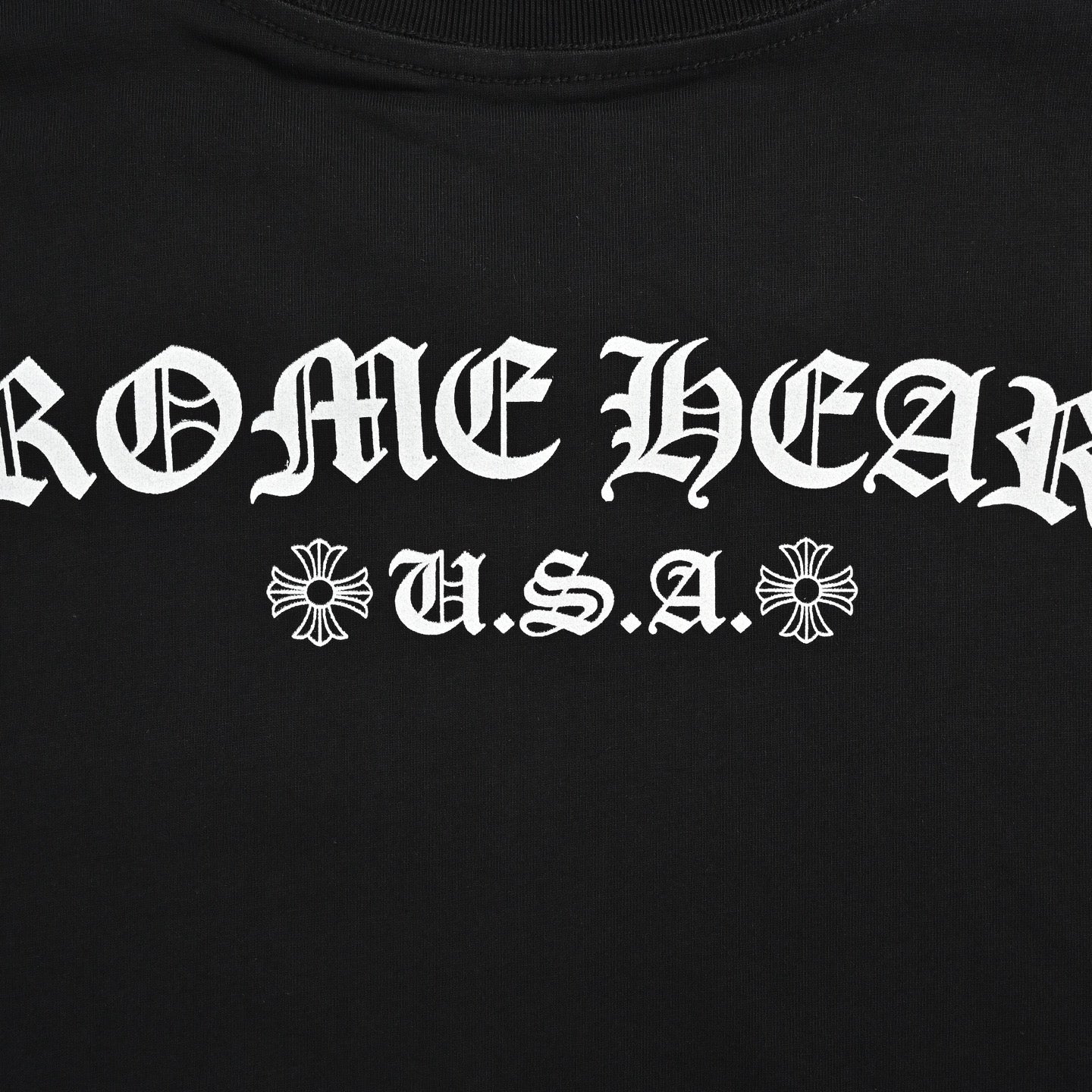 Chrome Hearts 2026 SS Horseshoe Logo Pocket T-Shirt - Black Unisex Cotton Tee with Gothic & Floral Details