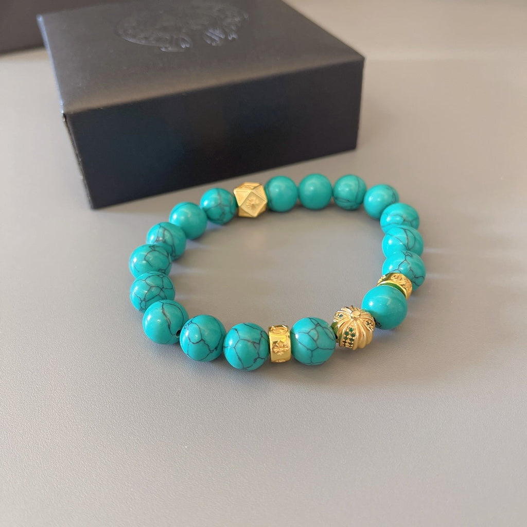 Chrome Hearts Turquoise Beaded Bracelet