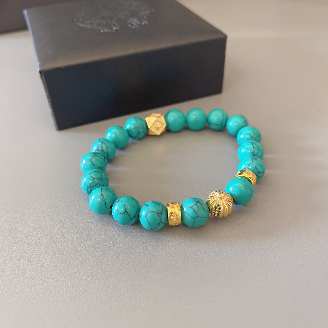 Chrome Hearts Turquoise Beaded Bracelet