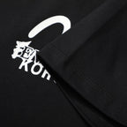 EVISU KURO Series White Crew-Neck Short-Sleeve T-Shirt