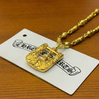 Chrome Hearts Square-Plate Cross Necklace
