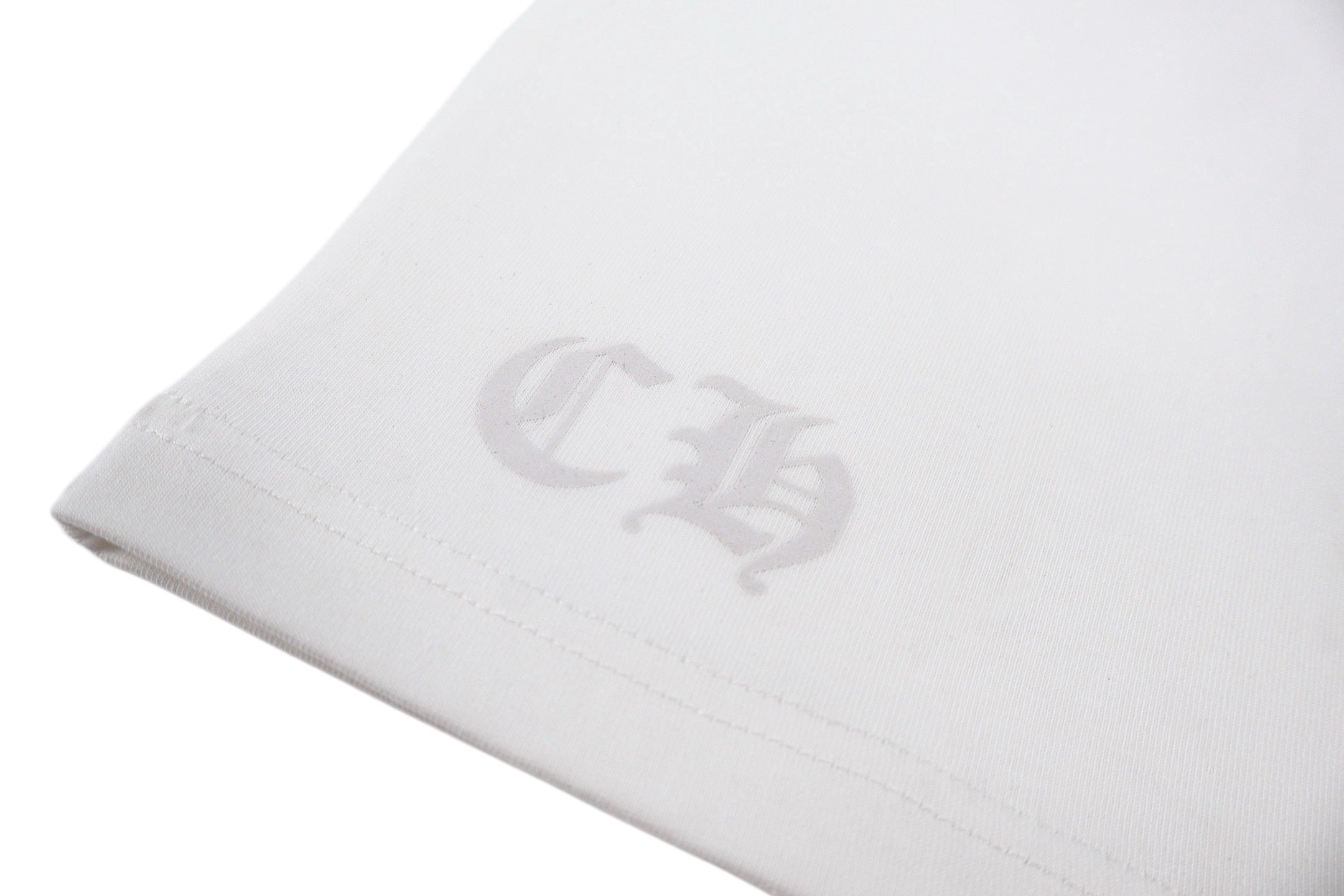 Chrome Hearts Hollywood Triple Cross Pocket T-Shirt - White Tee with Red Logo Print
