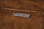 Chrome Hearts-Style Brown Cargo Pants with Cross Patches