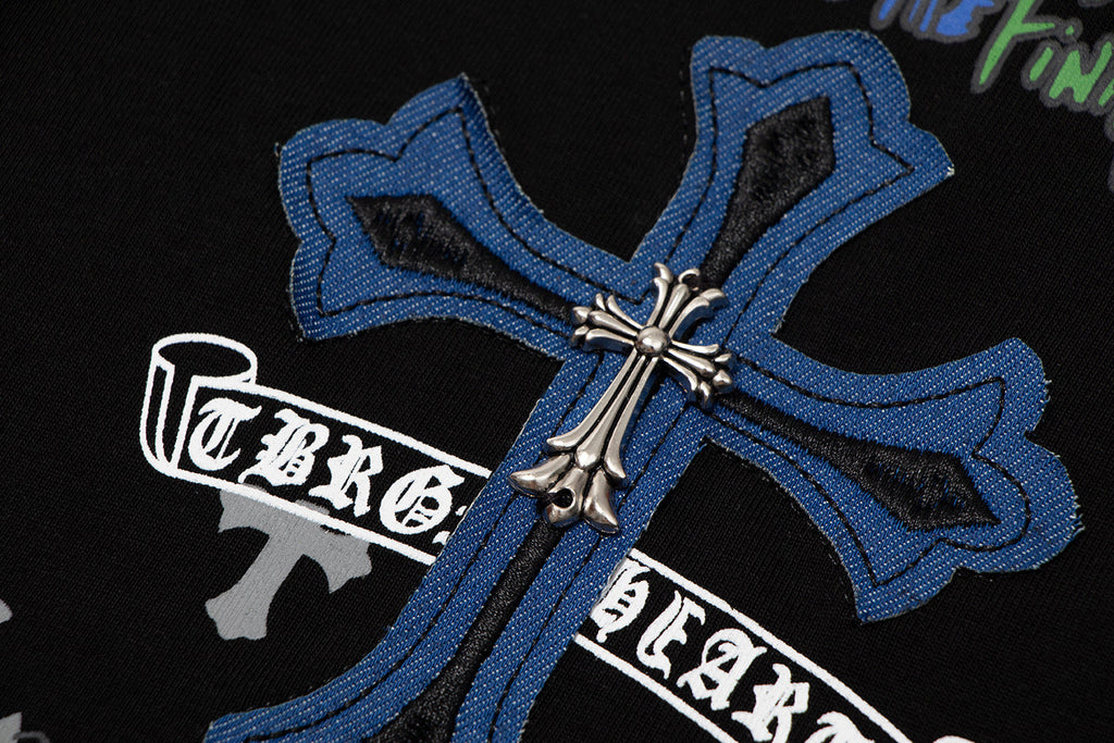 Chrome Hearts "Final To The Finale" Multi-Cross Embroidered T-Shirt