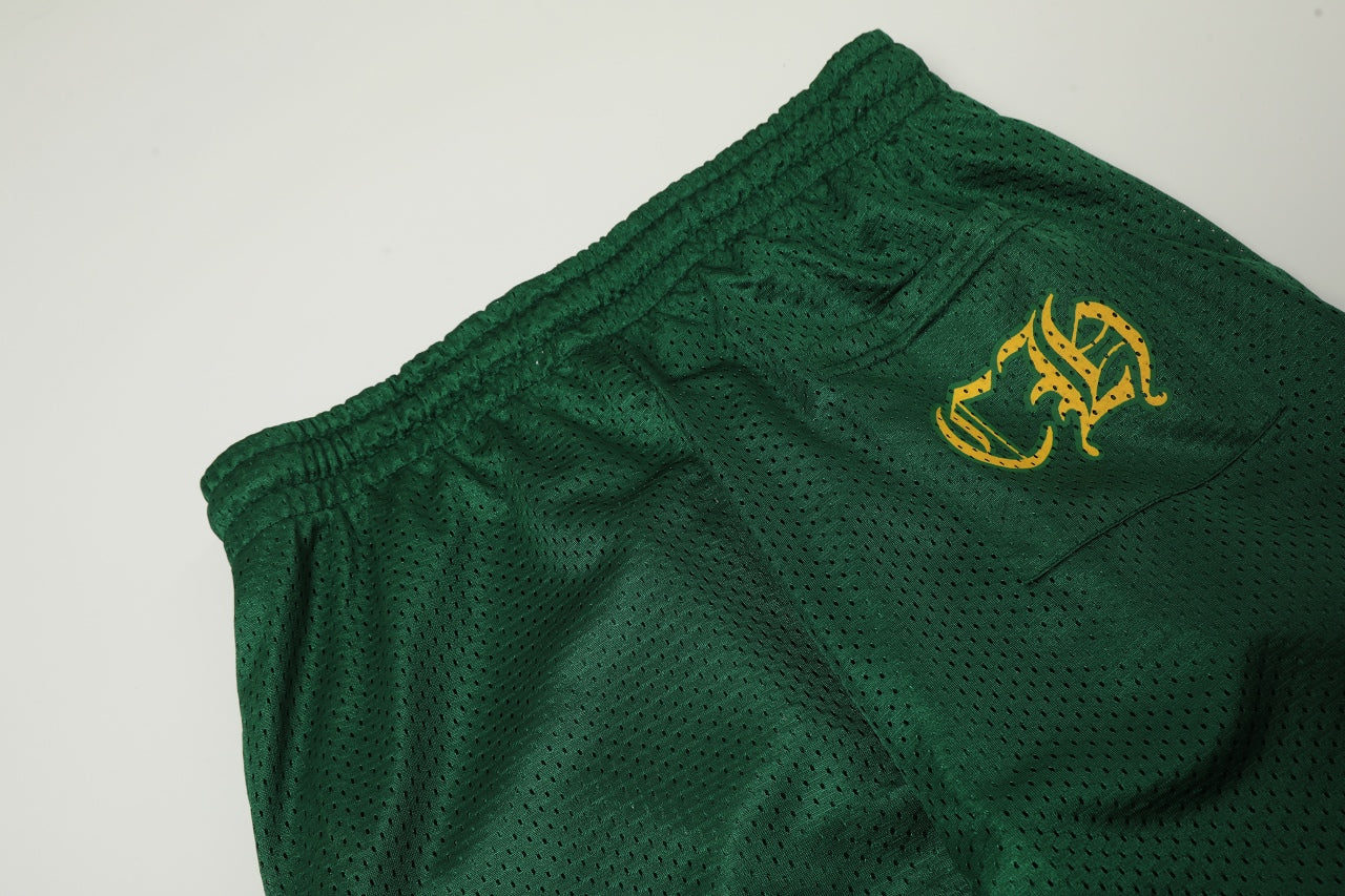 Chrome Hearts Lime Green Mesh Hockey Pants
