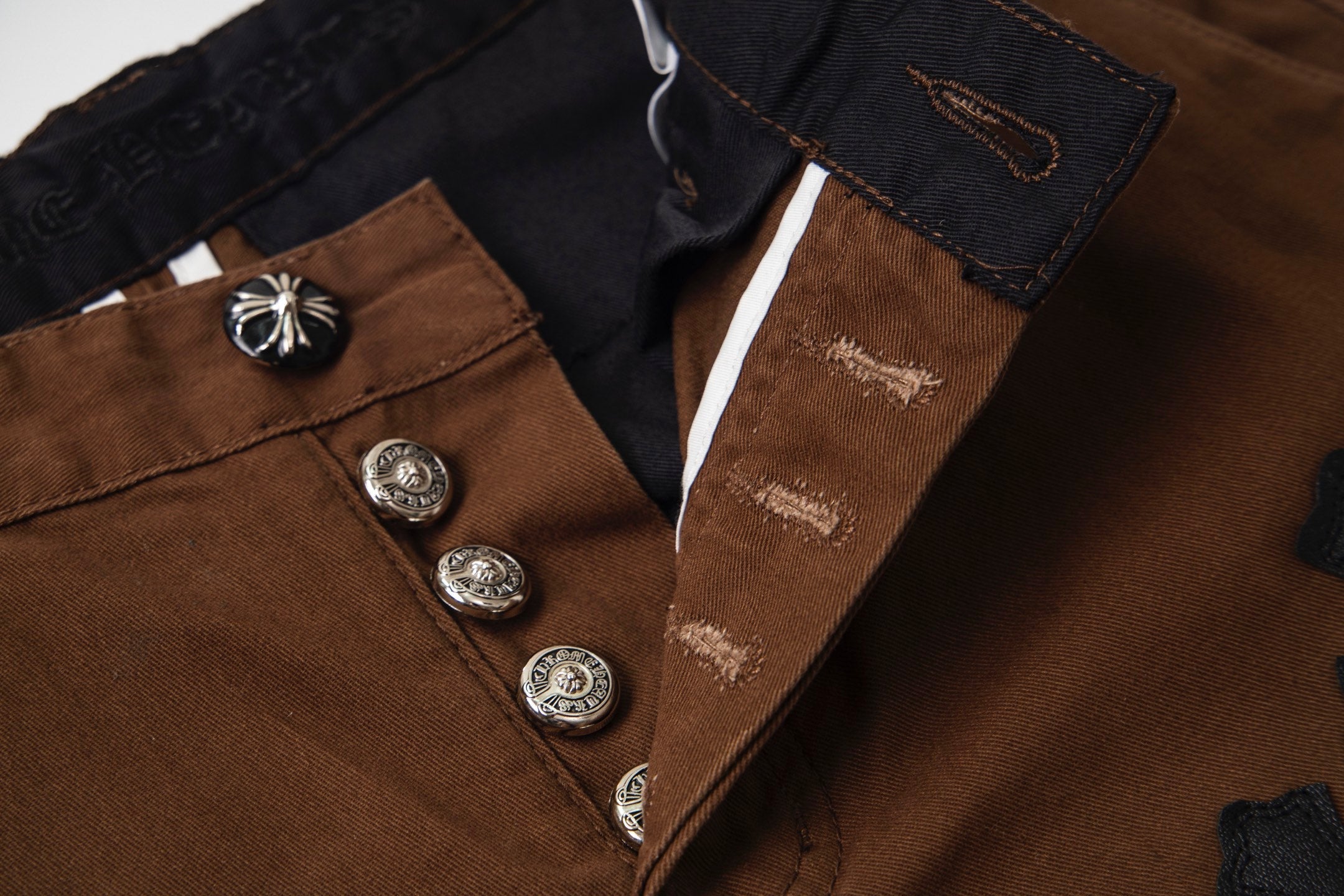 Chrome Hearts "Leopard Print Cross" Leather Appliqué