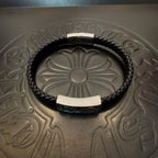 Chrome Hearts' Classic Black Leather Cord Bracelet