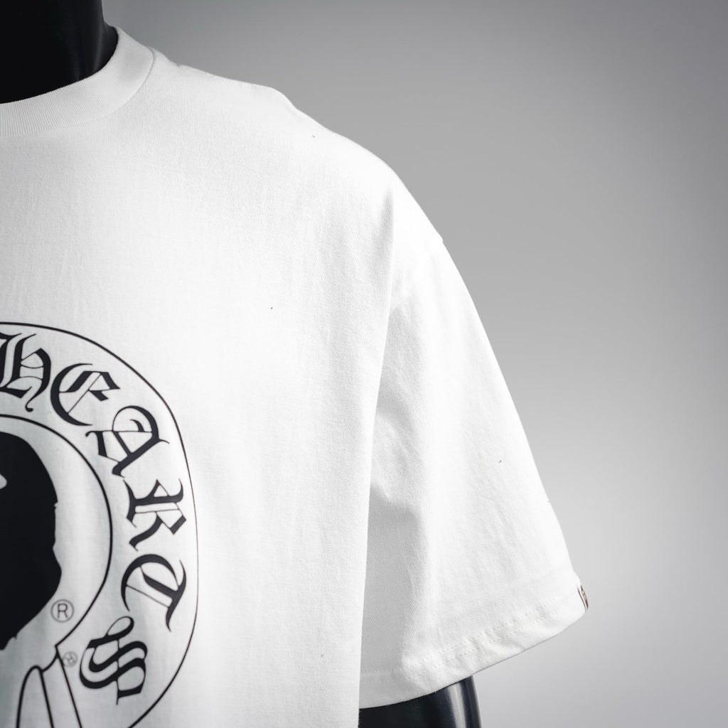BAPE x Chrome Hearts Collaboration Baby Milo Cross T-Shirt - White Streetwear Tee