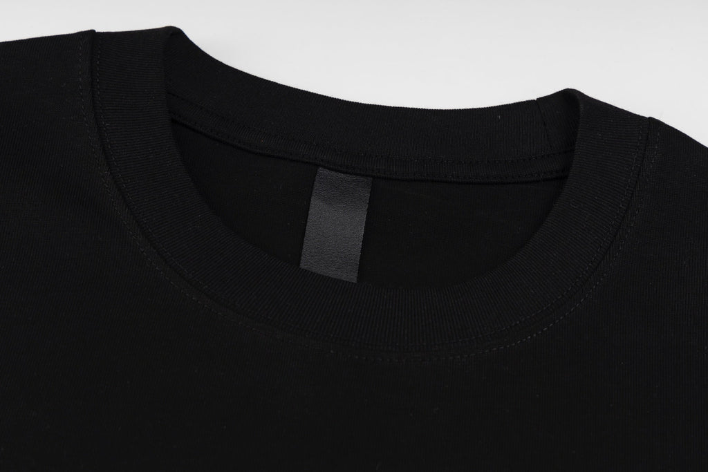 Chrome Hearts Black T-Shirt with Pink Embroidered Horseshoe Cross Graphic