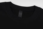 Chrome Hearts Black T-Shirt with Pink Embroidered Horseshoe Cross Graphic