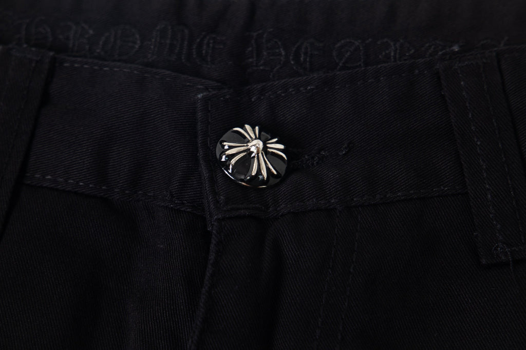 Chrome Hearts "Leopard-Print Cross Patch" Cargo Jeans