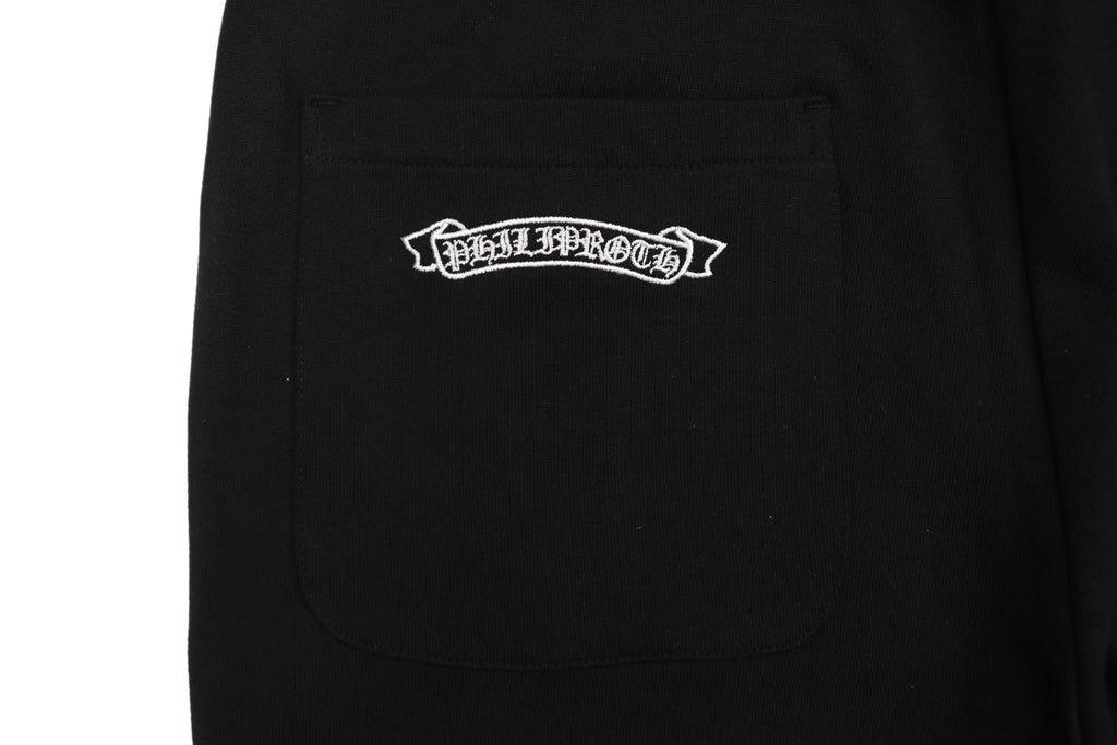 Chrome Hearts "Sanskrit Horseshoe" Embroidered Straight-Leg Sweatpants