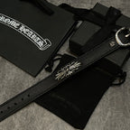 Chrome Hearts Iris Leather Bracelet