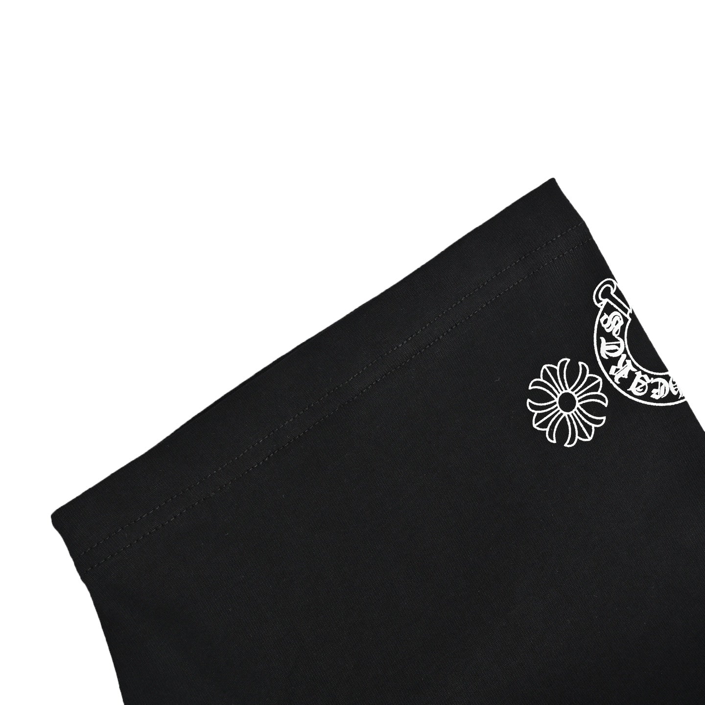 Chrome Hearts 2026 SS Gothic Dagger & Monogram Pocket T-Shirt - Black Unisex Cotton Tee with Pink Cross Motif