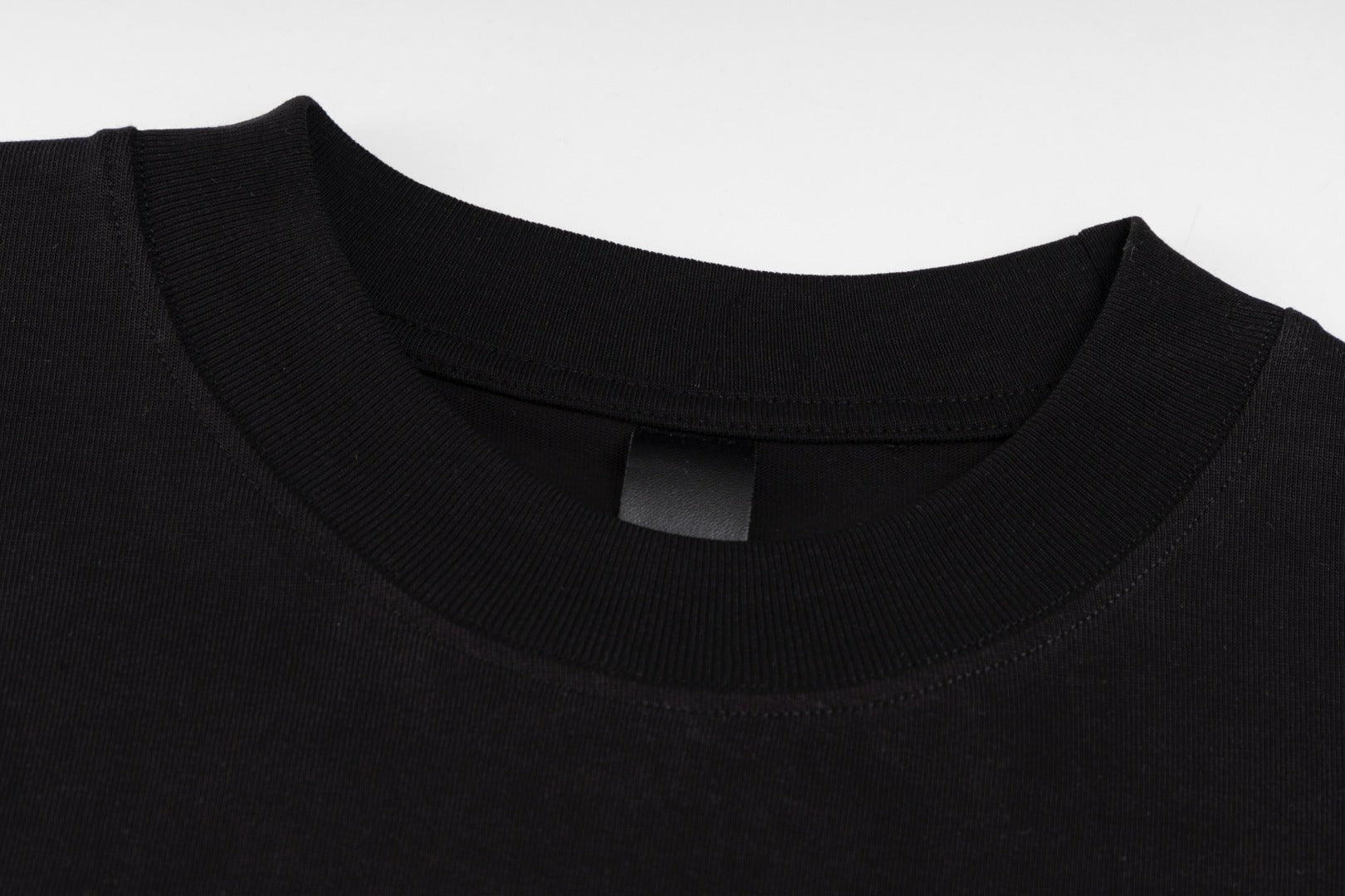Chrome Hearts Black T-Shirt with Pink Multi-Cross Appliqué and Embroidery