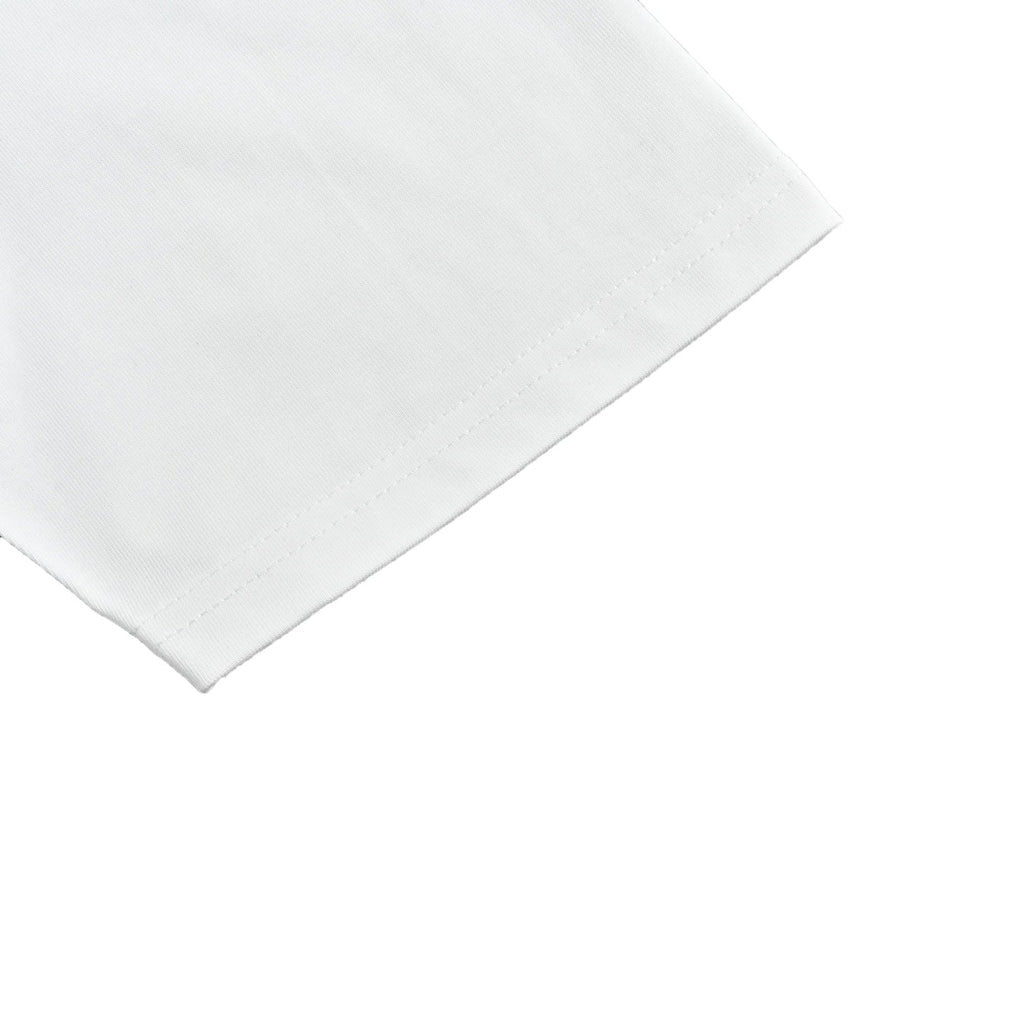 Chrome Hearts Gothic Font Scroll Print White Cotton T-Shirt | Streetwear Short Sleeve Tee