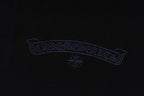Chrome Hearts Black T-Shirt with Colorful Embroidered Horseshoe Cross Graphic