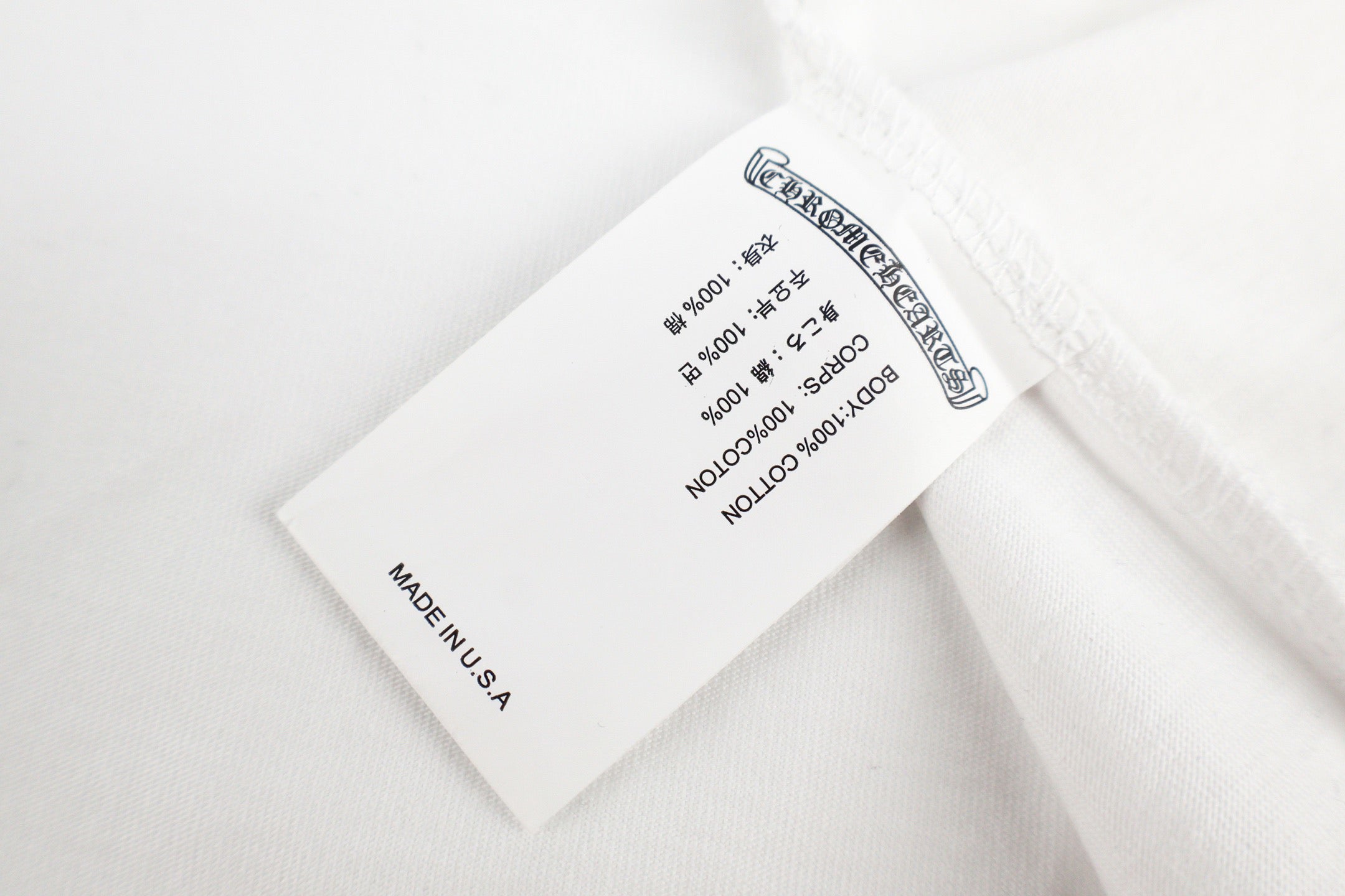 Chrome Hearts California F*ck You Pocket T-Shirt - White Tee with Pink Gothic Print