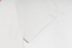 Chrome Hearts White T-Shirt with Pink Triple Cross Horseshoe Graphic