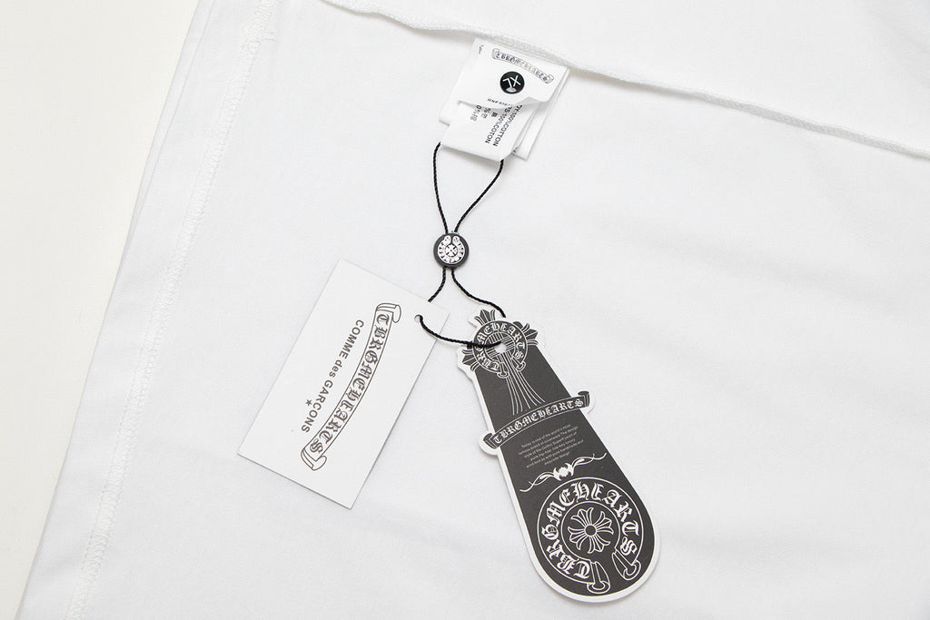Chrome Hearts White "Final to the Finale" Multi-Cross Embroidered T-Shirt