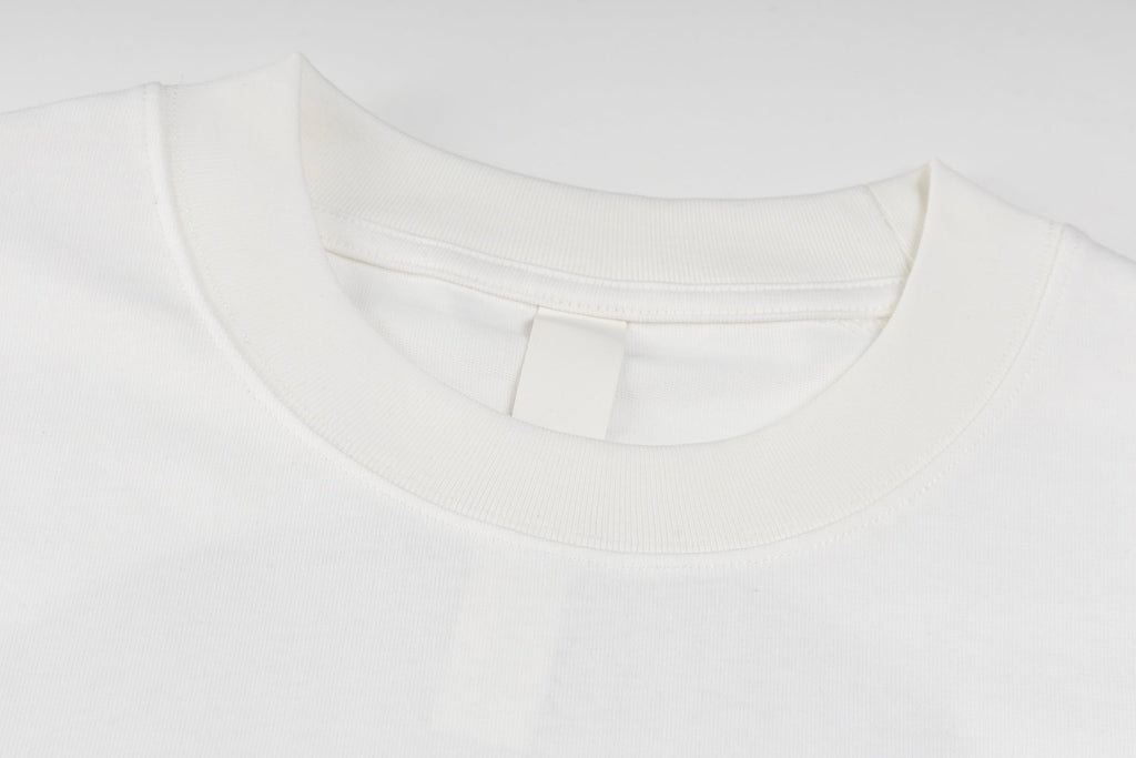 Chrome Hearts White T-Shirt with Blue Drip Horseshoe Cross Graphic